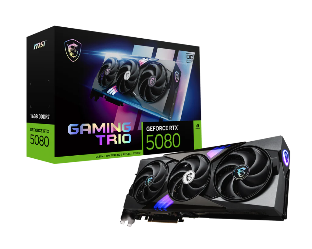 MSI RTX 5080 16G GAMING TRIO OC - image 1