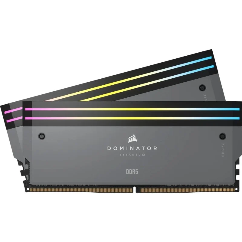 Corsair Dominator Titanium 64Go 2x32GB DDR5 6000 MHz C30 Gris - image 1