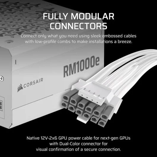CORSAIR RM1000e White GOLD 1000W - image 4