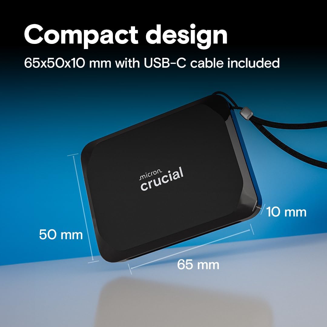 Crucial X9 4 To USB Type-C 3.2 Gen 2 (3.1 Gen 2) Noir - image 4