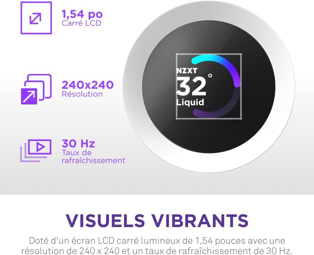 NZXT Kraken Elite 240 V2 RGB Blanc - image 2