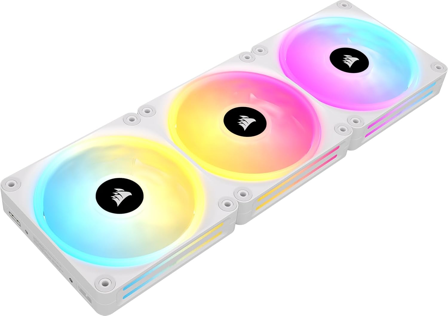 Corsair iCUE Link QX120 RGB Kit de démarrage pack de 3 - Blanc - image 2