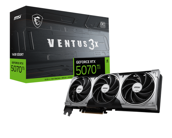 MSI GeForce RTX 5070 Ti 16G VENTUS 3X OC - image 1