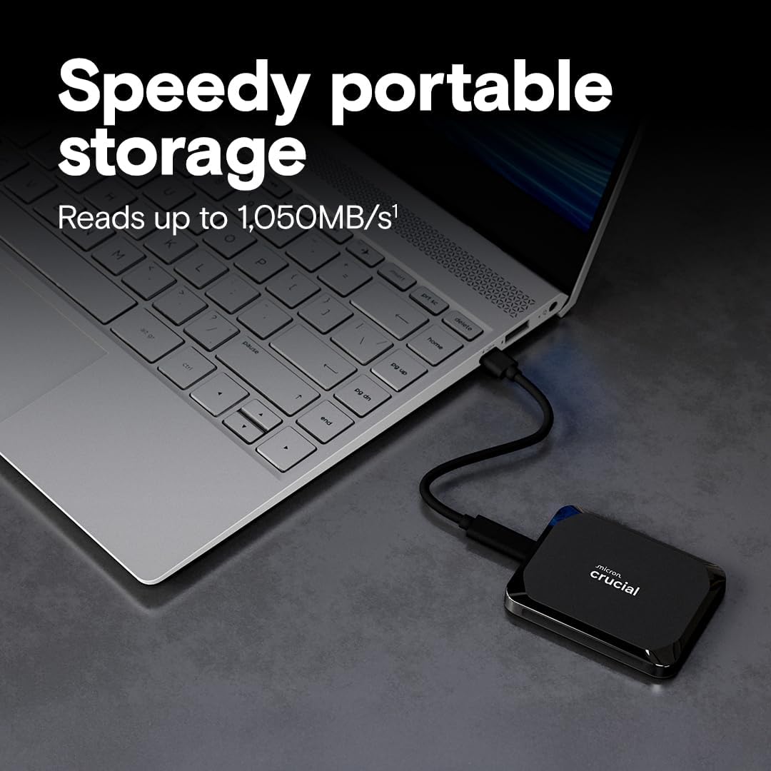Crucial X9 4 To USB Type-C 3.2 Gen 2 (3.1 Gen 2) Noir - image 3
