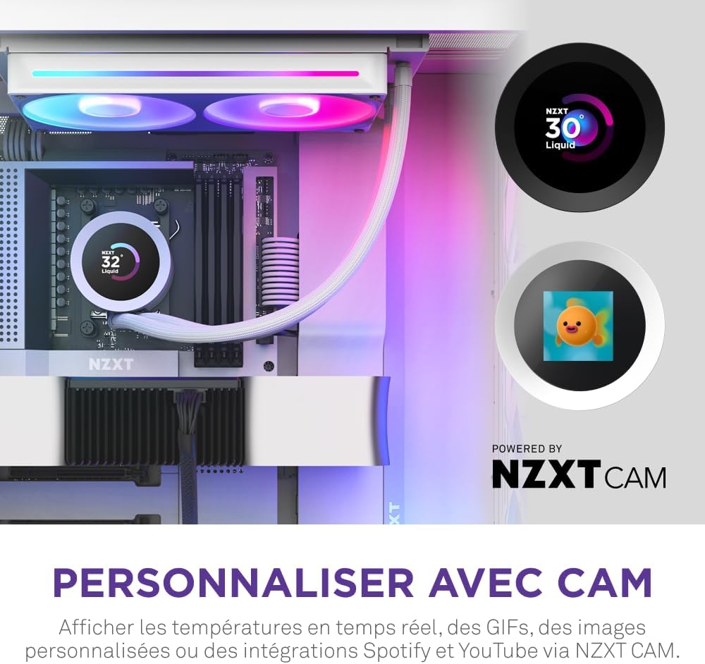 NZXT Kraken Elite 240 V2 RGB Blanc - image 4
