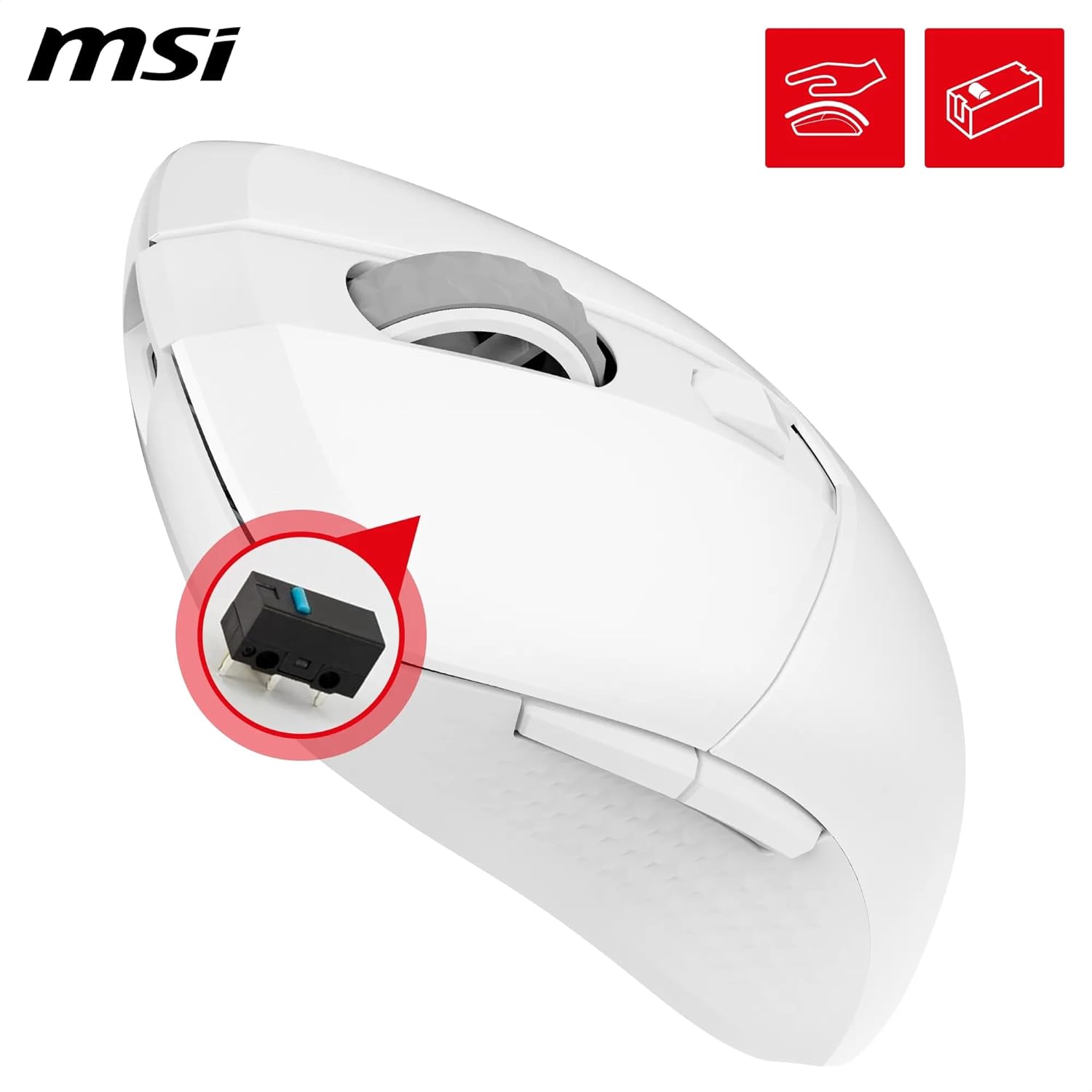 MSI Versa 300 Wireless Souris Gaming Blanc - image 2