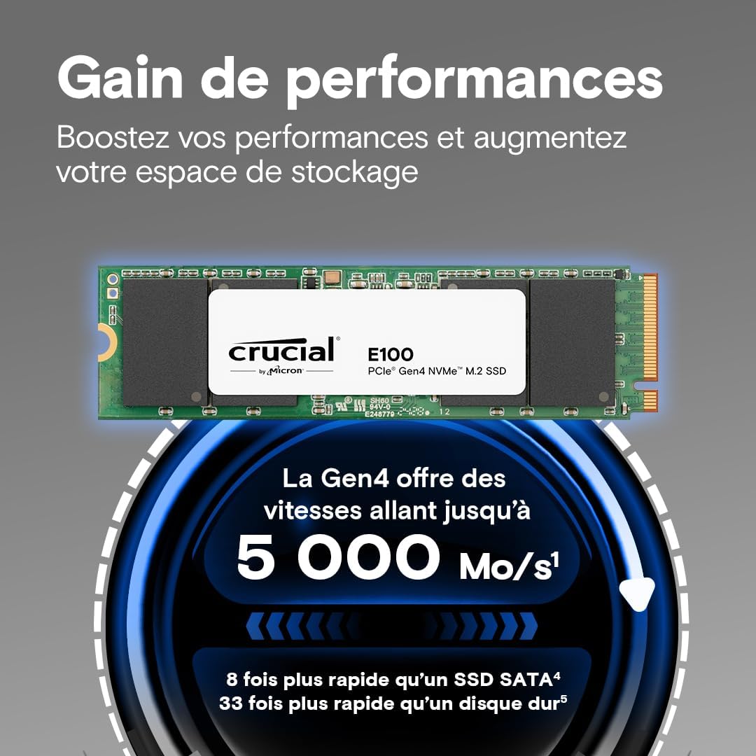 CRUCIAL E100 1TB M.2 Gen4 2280 - image 3