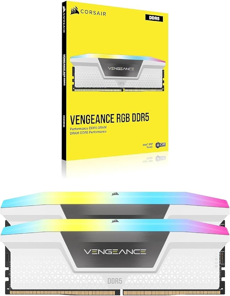 Corsair Vengeance RGB 32 Go 2 x 16 Go DDR5 6000 MHz - Blanc - image 4