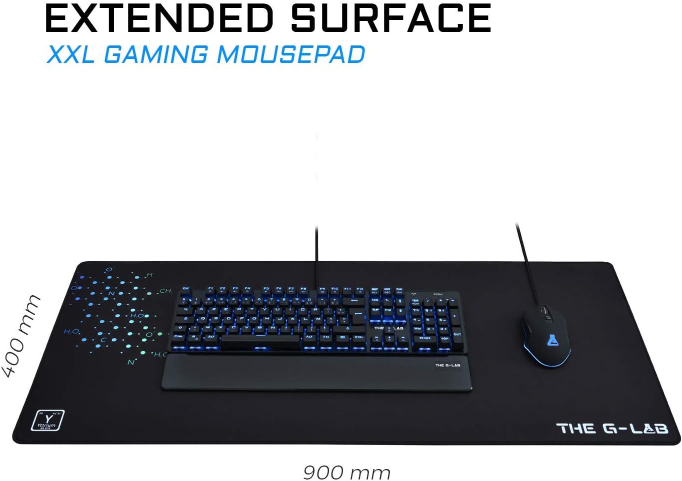 Grand Tapis de Souris The G-Lab Pad Yttrium  XXL 900x400x4mm - image 2