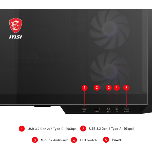 MSI MAG PANO M100R PZ  Noir  Micro-ATX - image 4