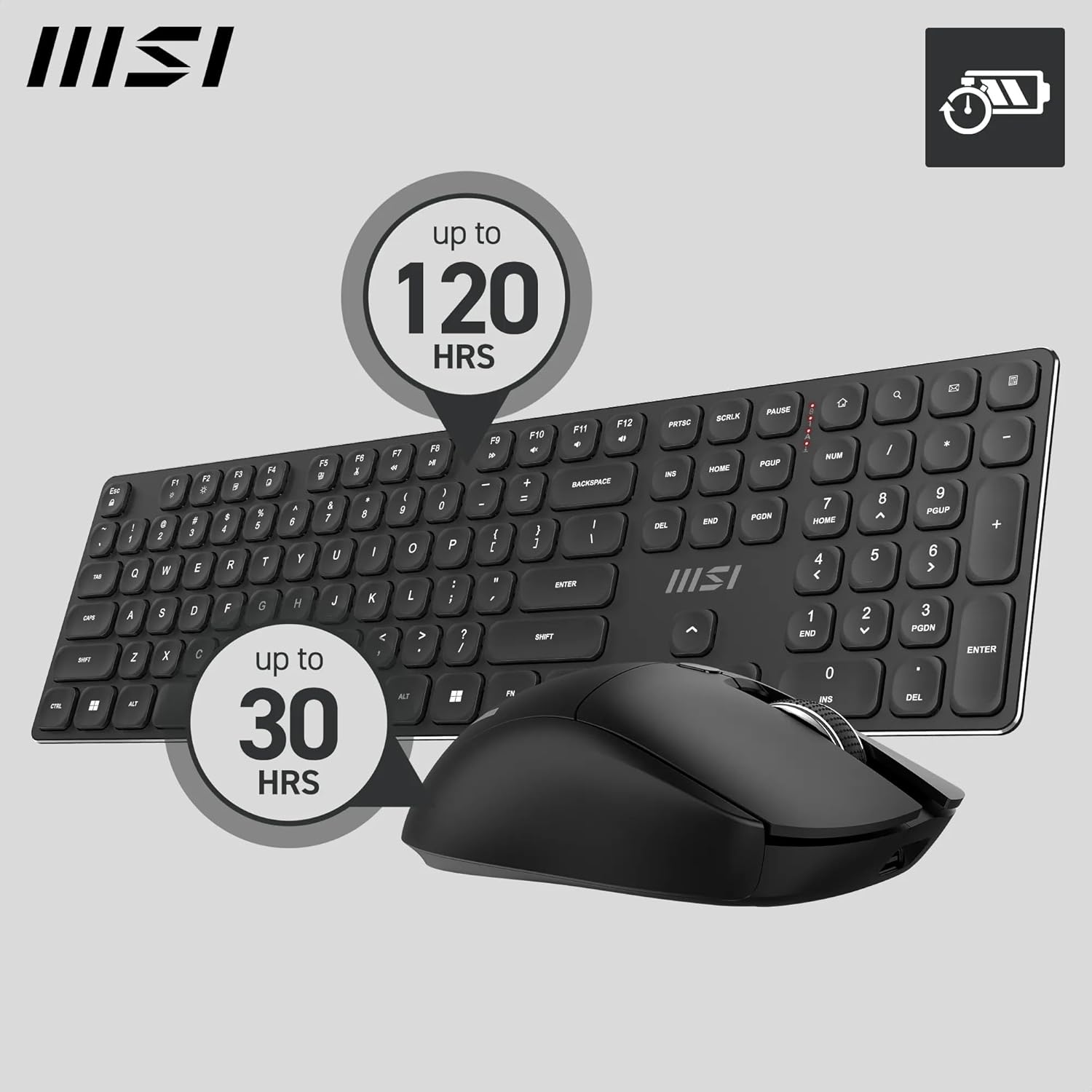 Kit MSI Forge K210 W Combo sans fil bureautique FR - image 4