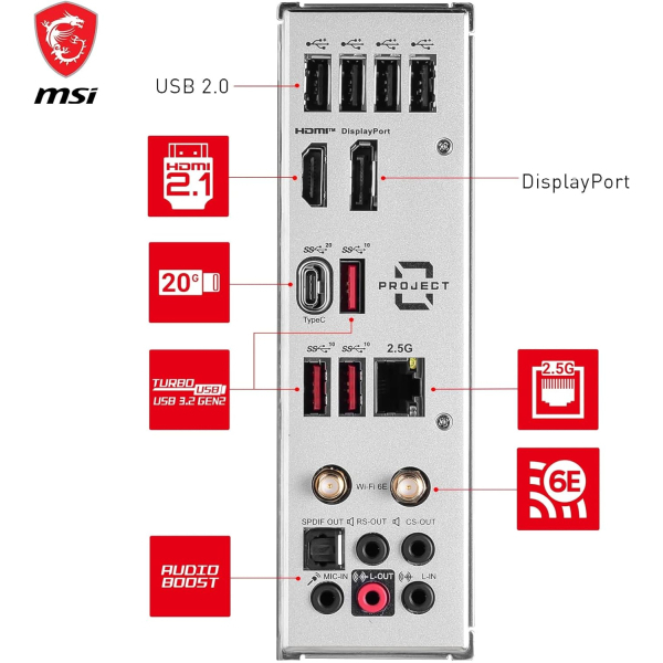 MSI B760M Project Zero Micro-ATX  Wi-FI 6E - image 4