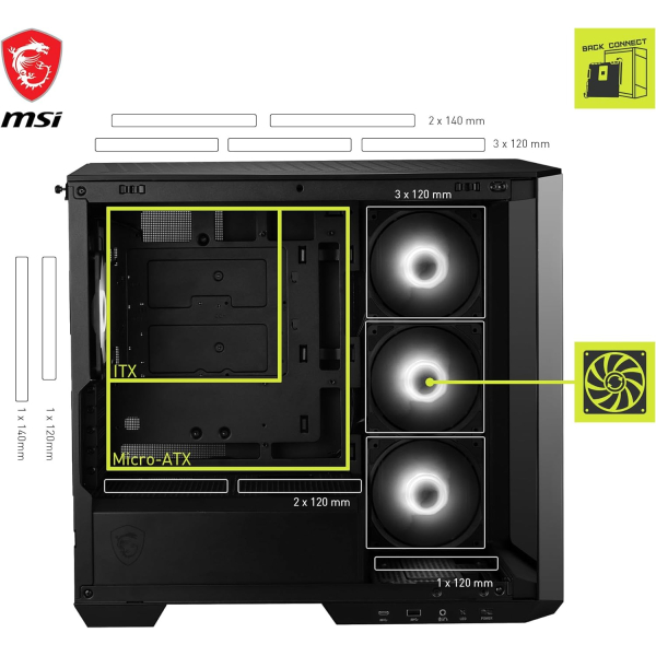 MSI MAG PANO M100R PZ  Noir  Micro-ATX - image 3