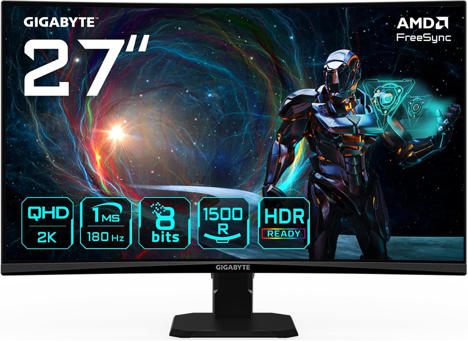 GIGABYTE GS27QCA (27") incurvé QHD 180Hz Noir