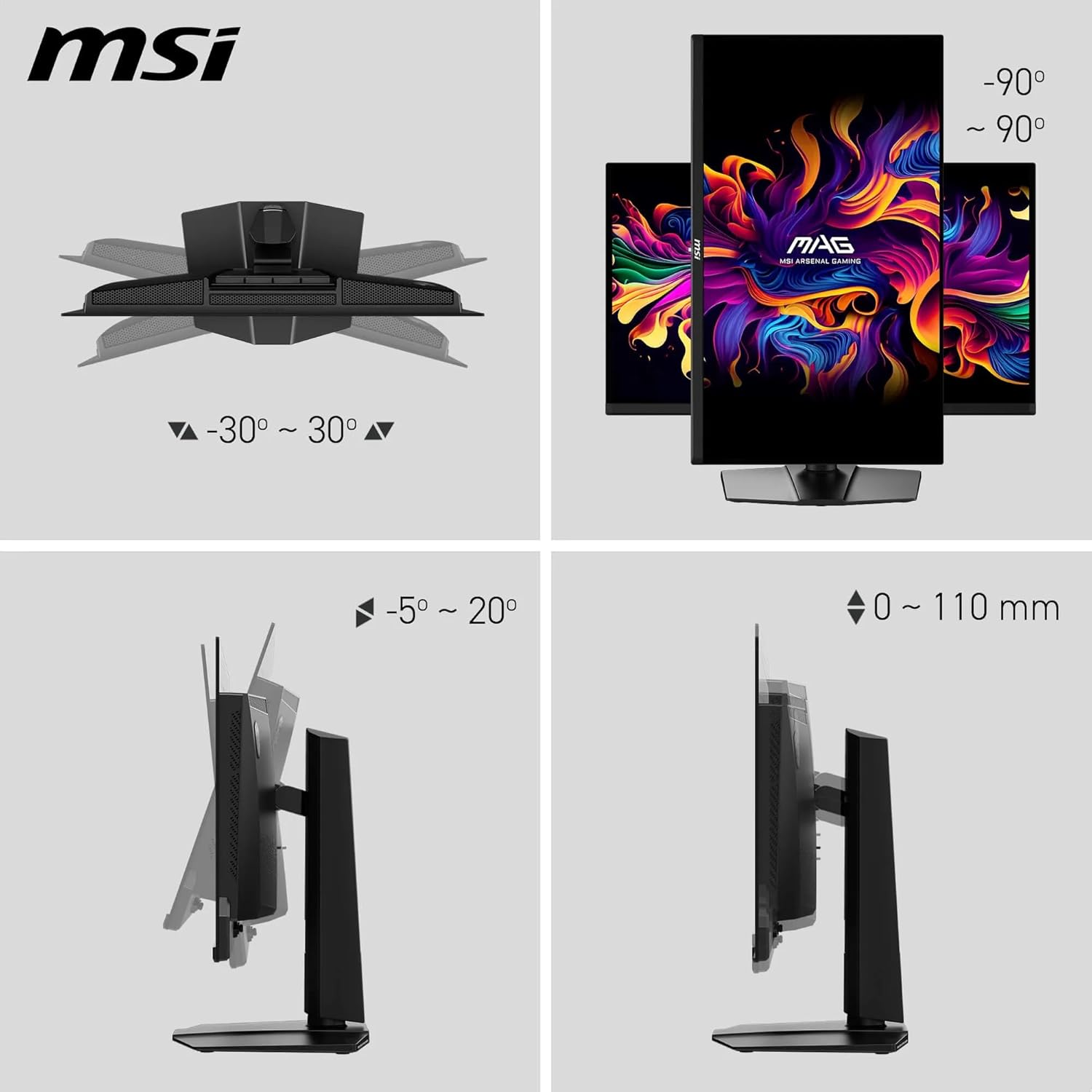 MSI MAG 271QP QD-OLED X24 27" PLAT 2560*1440 240Hz - image 3