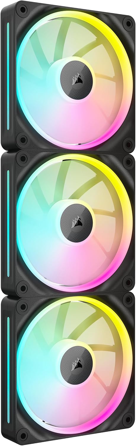 Corsair iCUE Link QX120 RGB Kit de démarrage pack de 3 - Noir - image 3