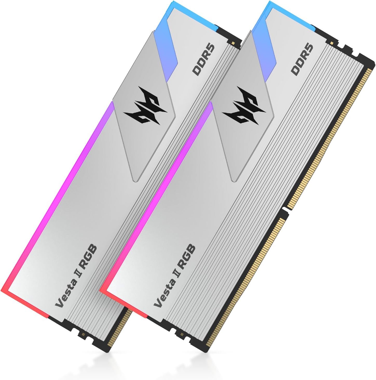 Acer Predator Vesta II DDR5 RGB 32Go (16Go x 2) 6000MHz CL36  - Argent - image 1