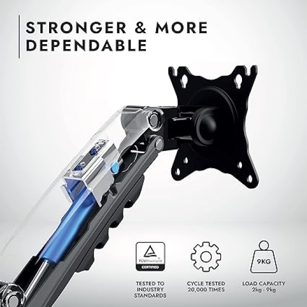 Invision Support Ecran PC Bras Simple pour Moniteurs de 19 à 32 Pouces - image 3