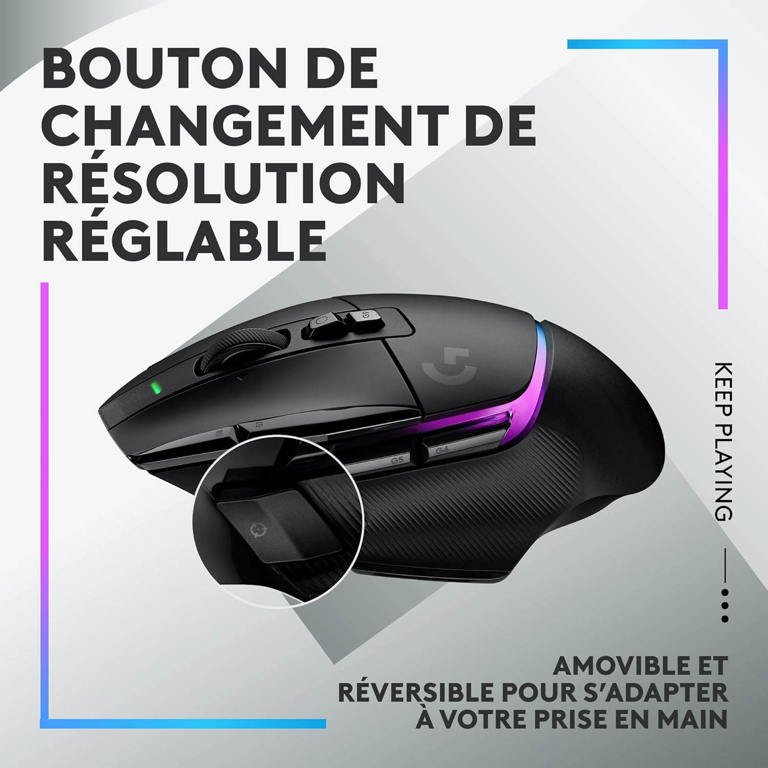Logitech G G502 X PLUS LIGHTSPEED RVB Sans Fil - image 2