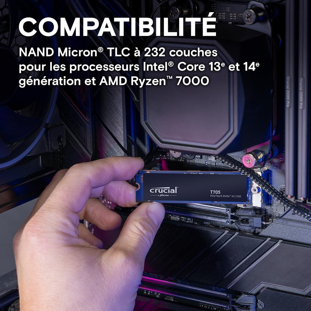 CRUCIAL T705 SSD Gen5 NVMe M.2 1T - image 3