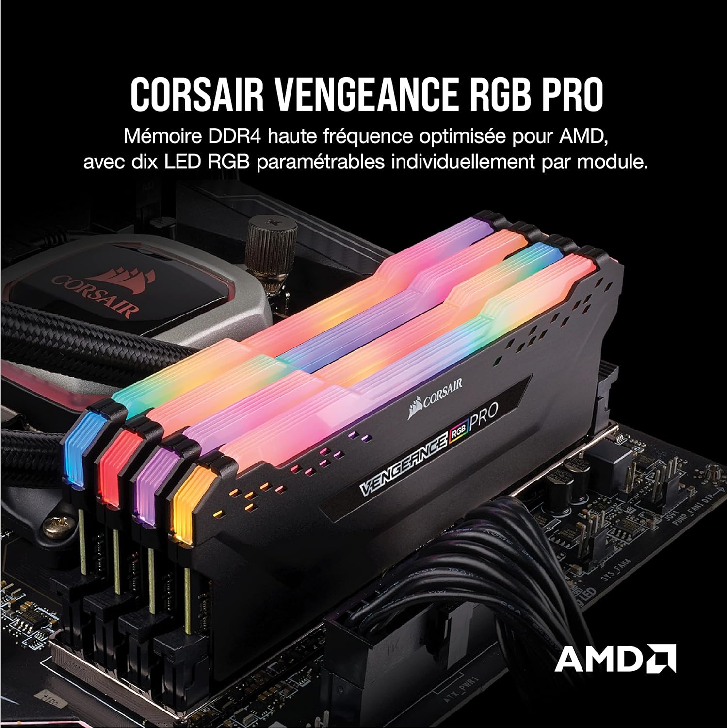 Corsair Vengeance RGB 16 Go 2 x 8 Go DDR4 3200 MHz - image 2