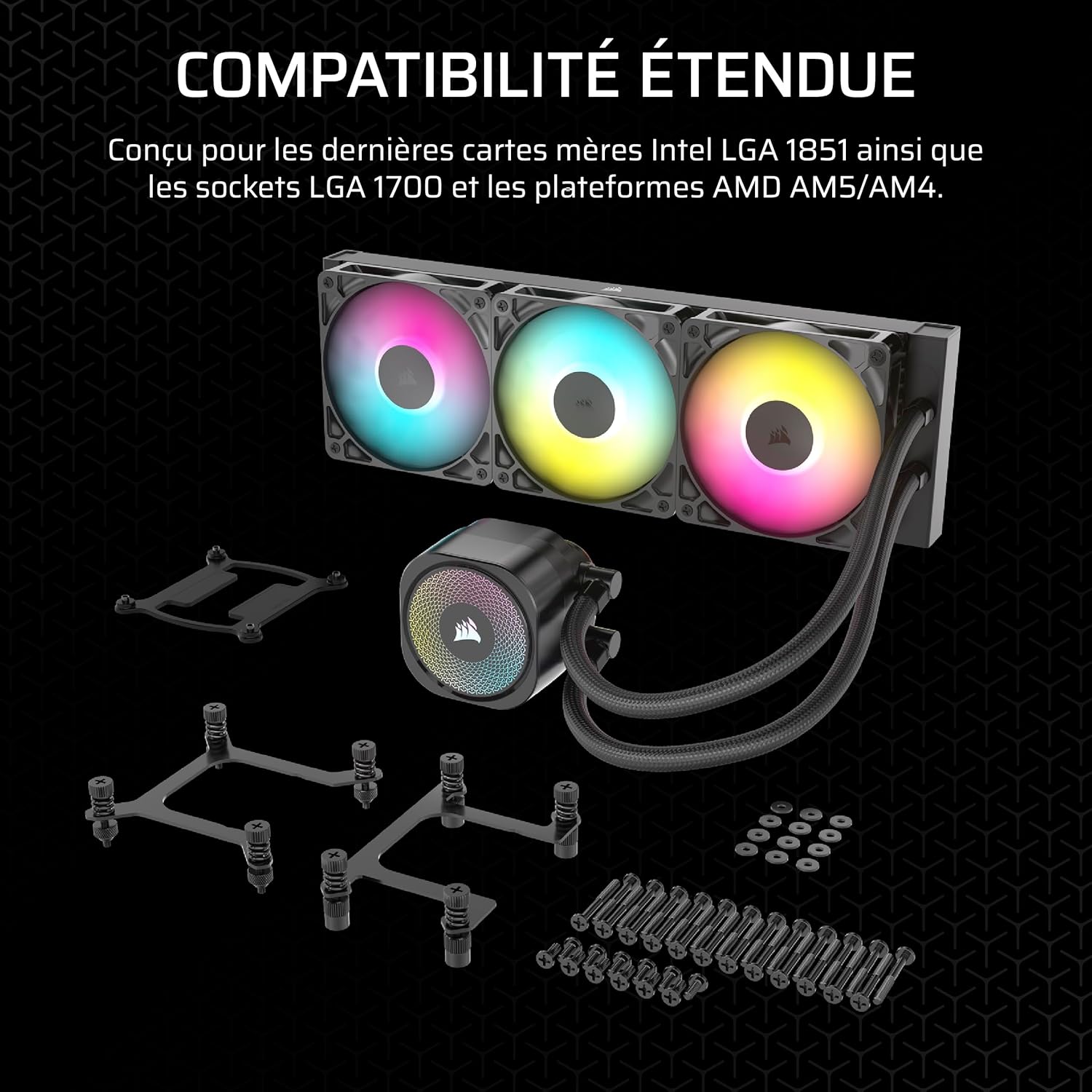 Corsair NAUTILUS 360 RS ARGB - Noir - image 4
