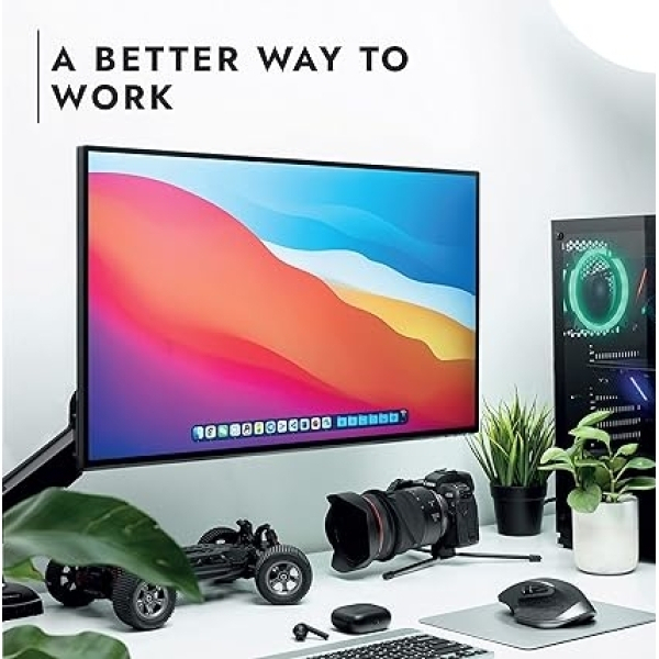 Invision Support Ecran PC Bras Simple pour Moniteurs de 19 à 32 Pouces - image 4