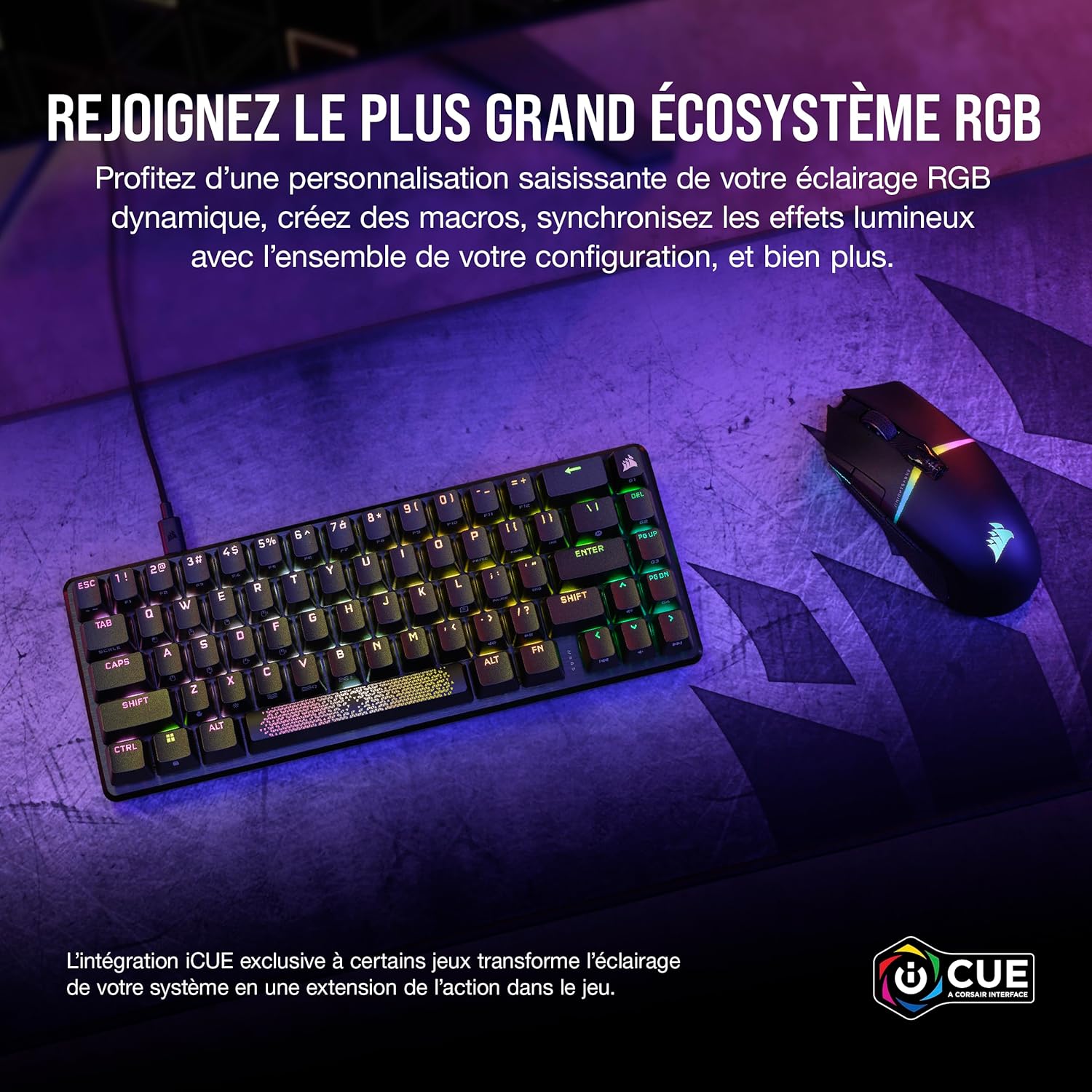 Corsair Gaming K65 Pro Mini - Noir - Switch Cherry MX Red - image 3