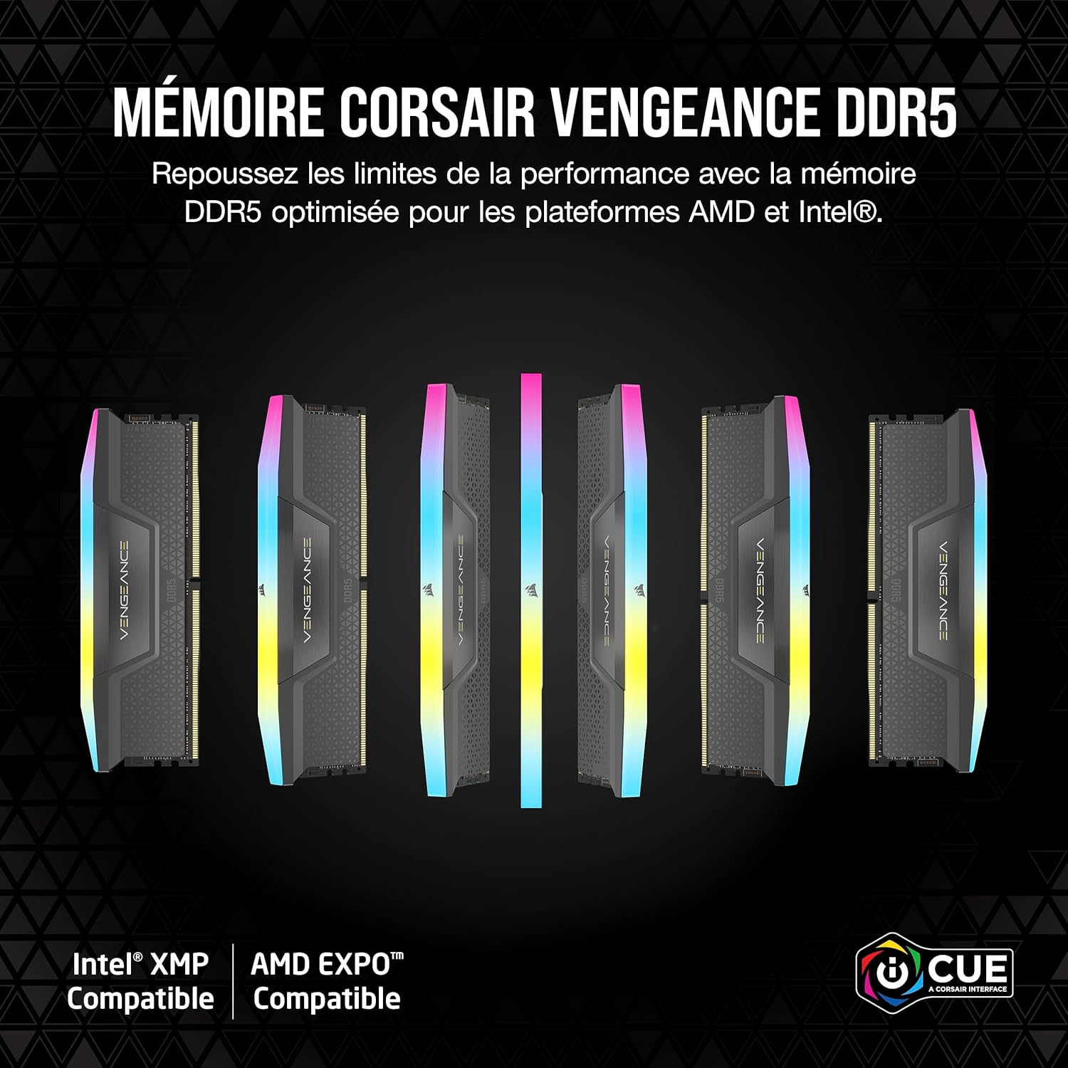 CORSAIR VENGEANCE RGB 16GB (1X 16G) DDR5 6000Mhz - image 2