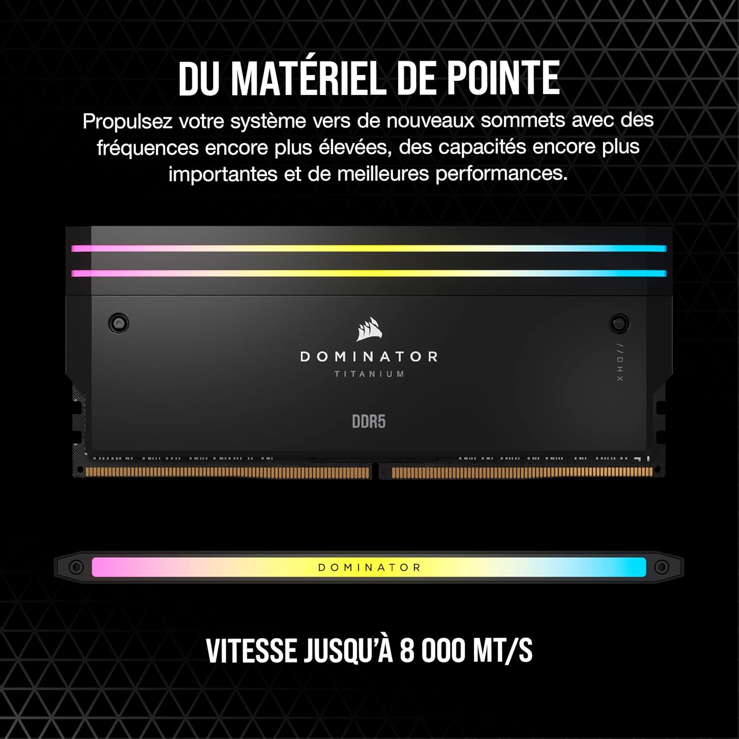 Corsair Dominator Titanium 64 Go 2 x 32 Go DDR5 6600 MHz - image 2
