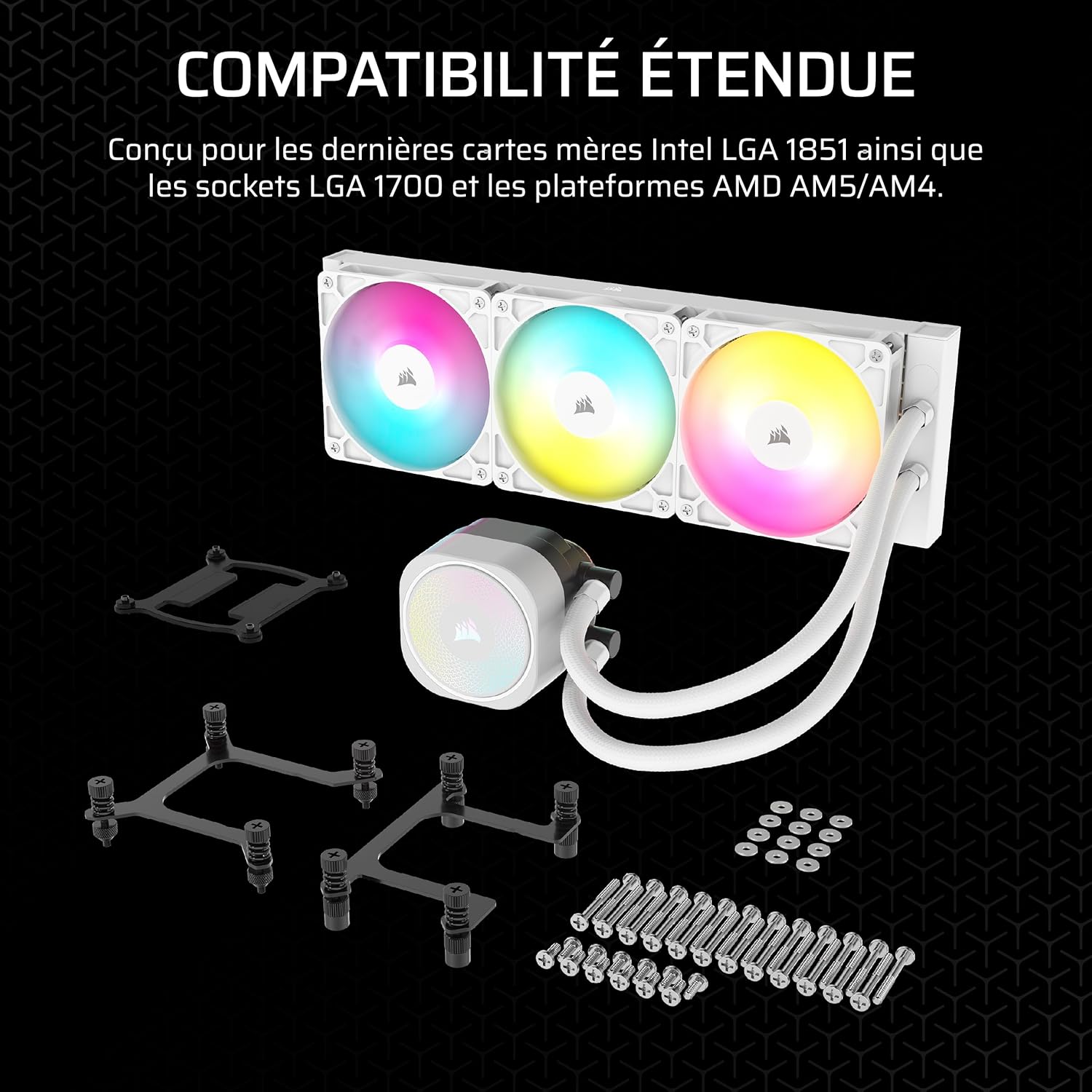 Corsair NAUTILUS 360 RS ARGB – Blanc - image 4