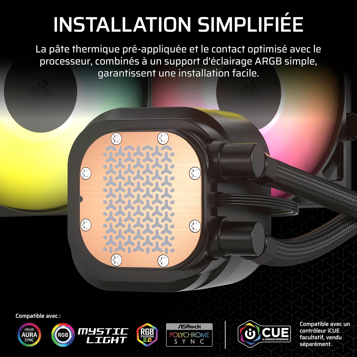 Corsair NAUTILUS 240 RS ARGB Noir - image 2