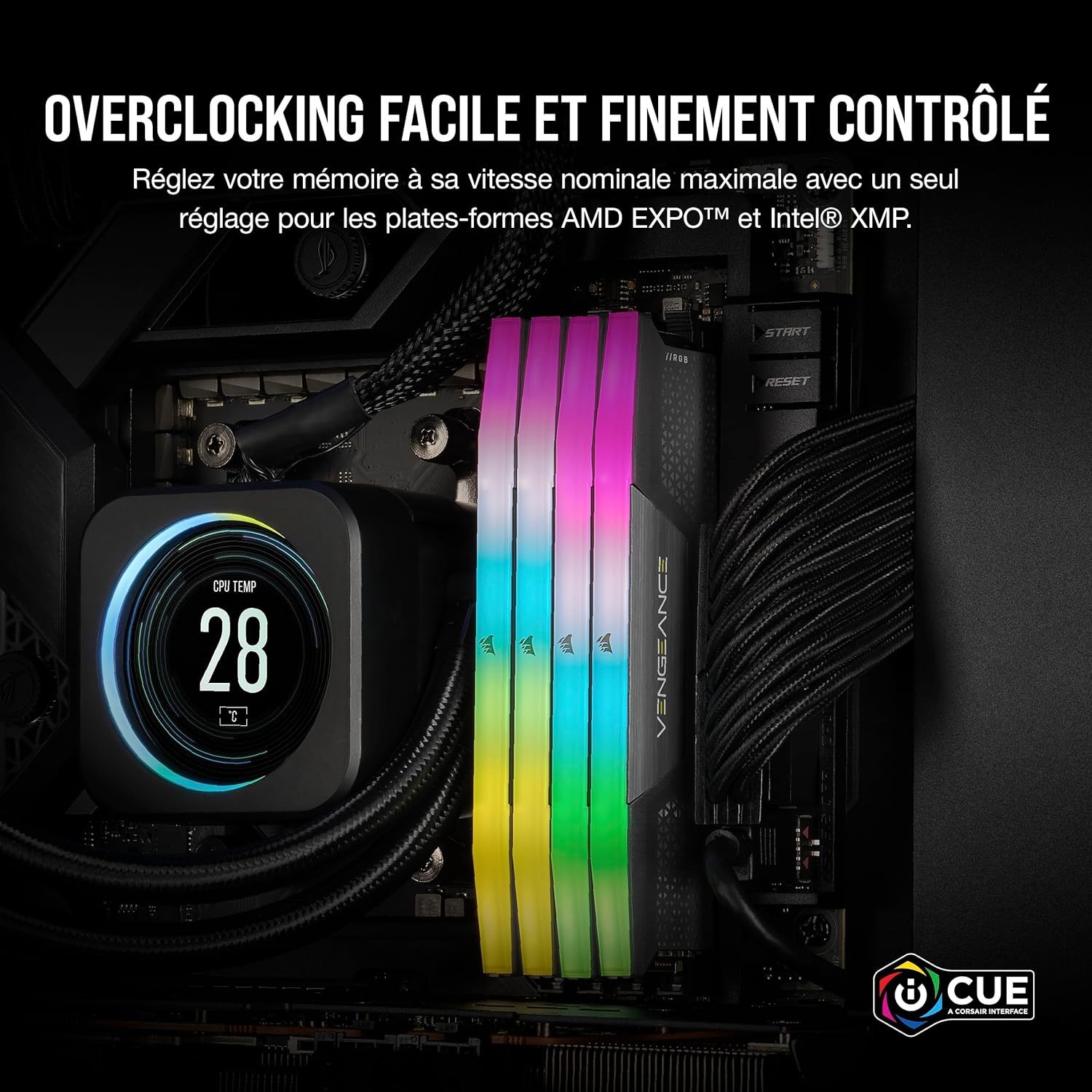 CORSAIR VENGEANCE RGB 16GB (1X 16G) DDR5 6000Mhz - image 4