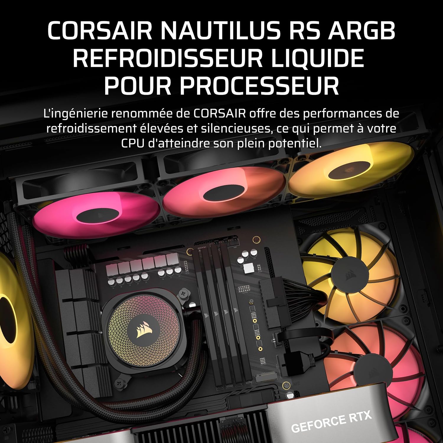 Corsair NAUTILUS 360 RS ARGB - Noir - image 2
