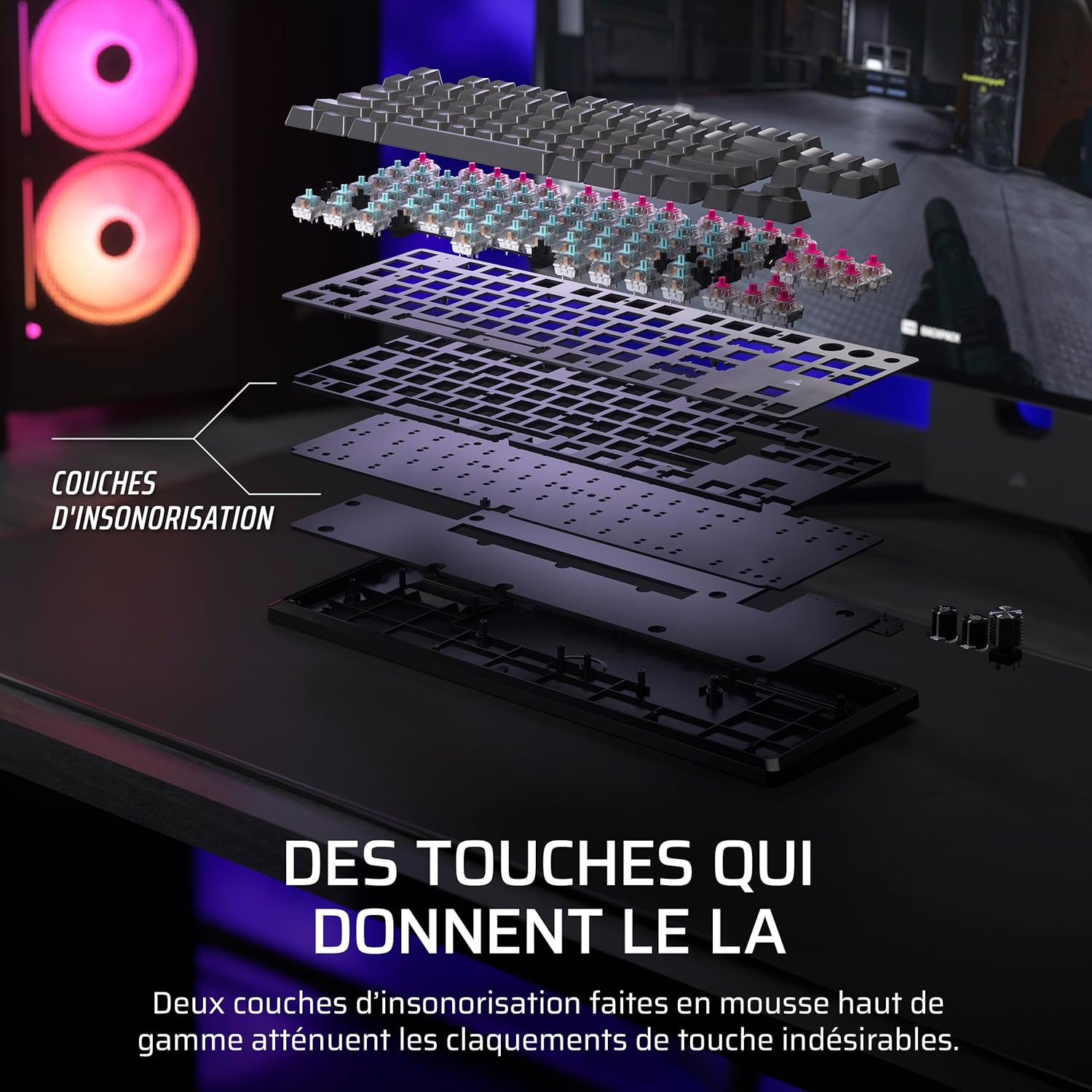 CORSAIR K70 PRO TKL RGB - Filaire Magnétique - image 2