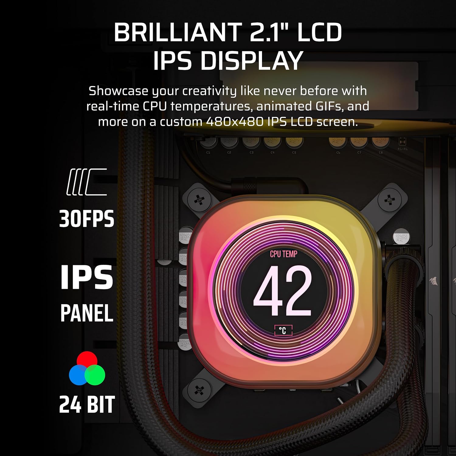 CORSAIR iCUE LINK TITAN 360 RX LCD AIO -Noir - image 2