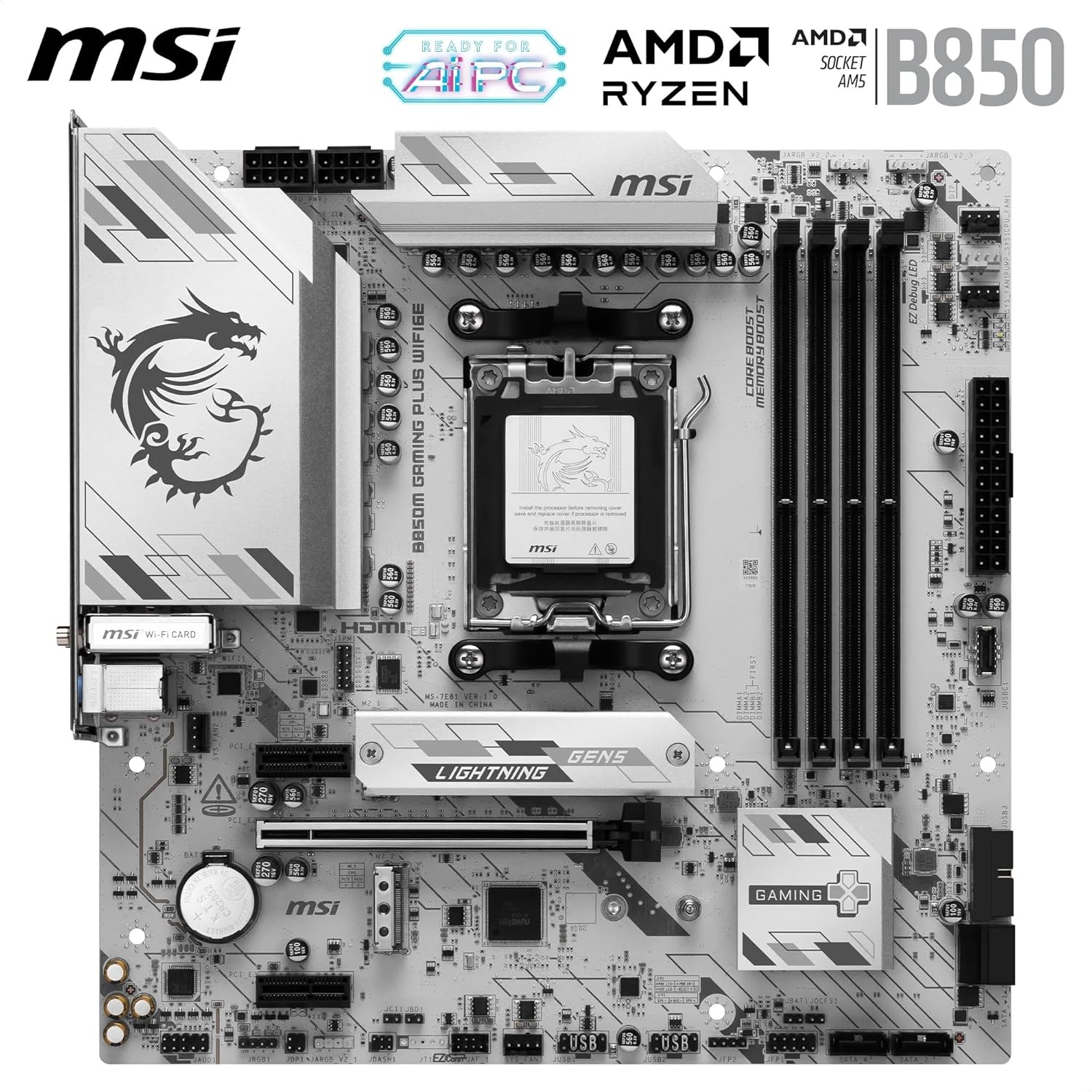 MSI B850M GAMING PLUS WIFI6E - image 2