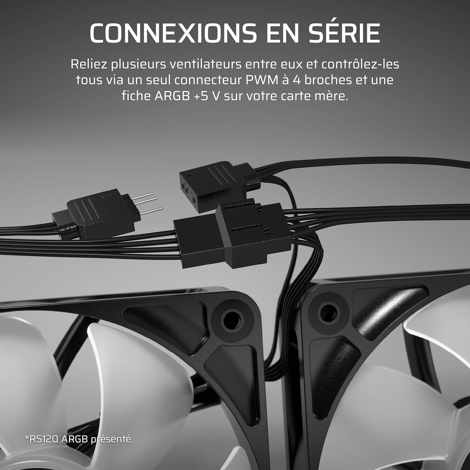 Corsair RS120-R ARGB Pack de 3 - Noir - image 3