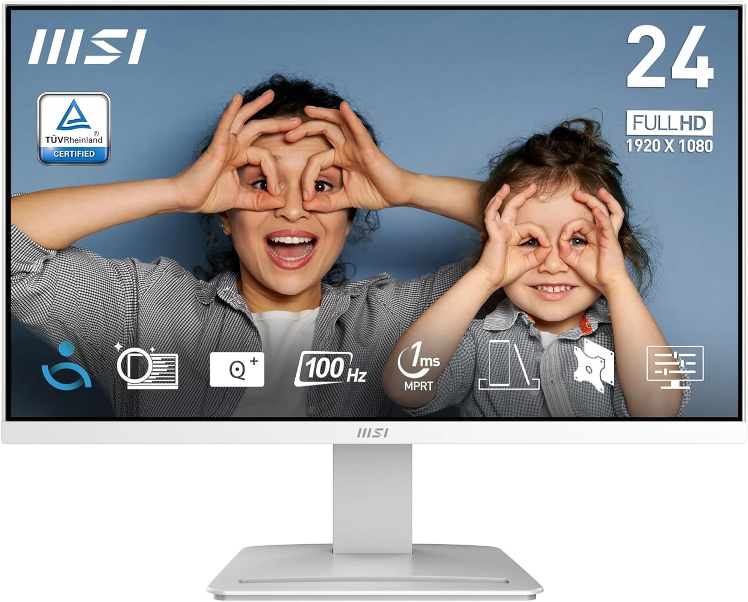 MSI PRO MP2412W FHD 24" 100Hz HDMI/DisplayPort Blanc