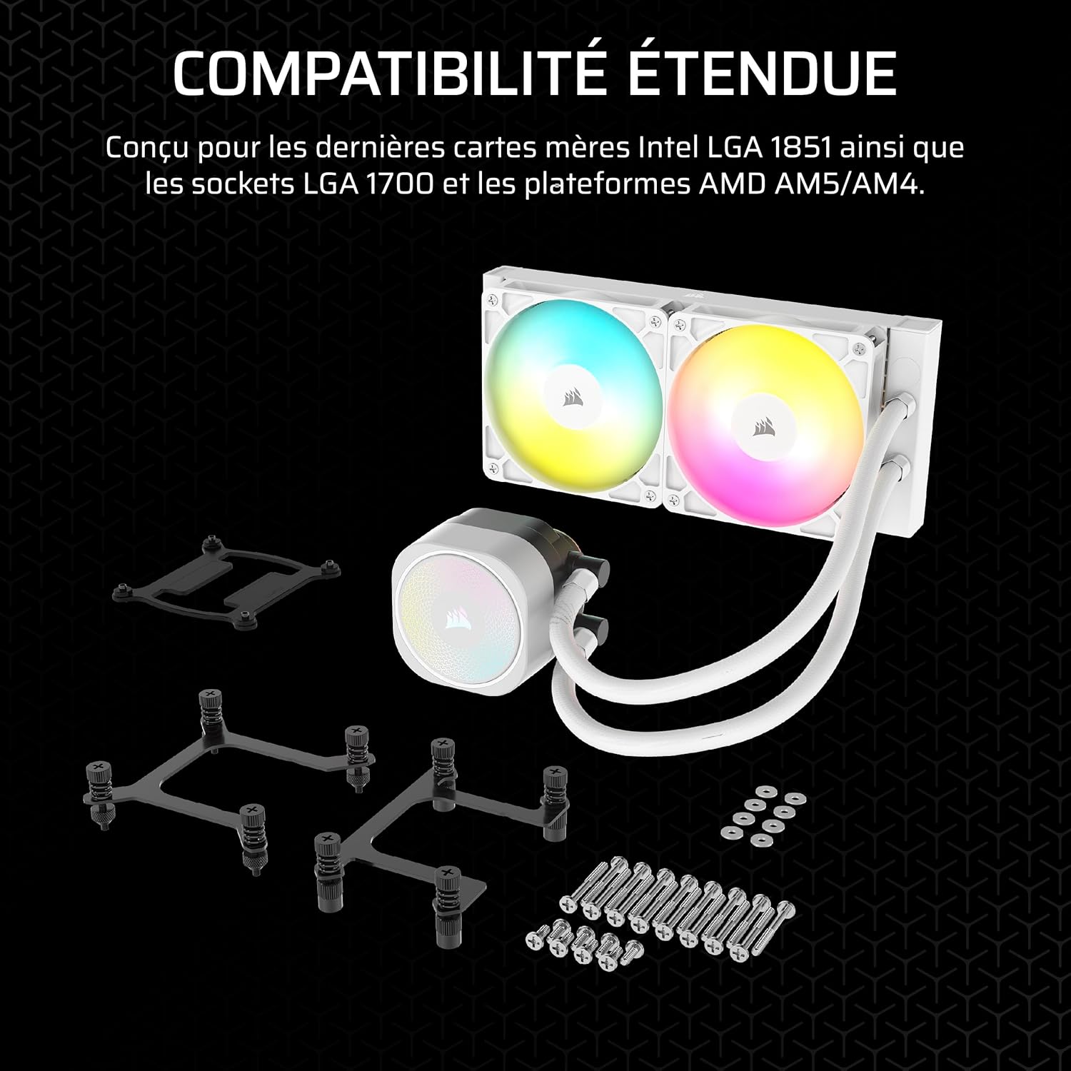 Corsair NAUTILUS 240 RS ARGB Liquid Blanc - image 4