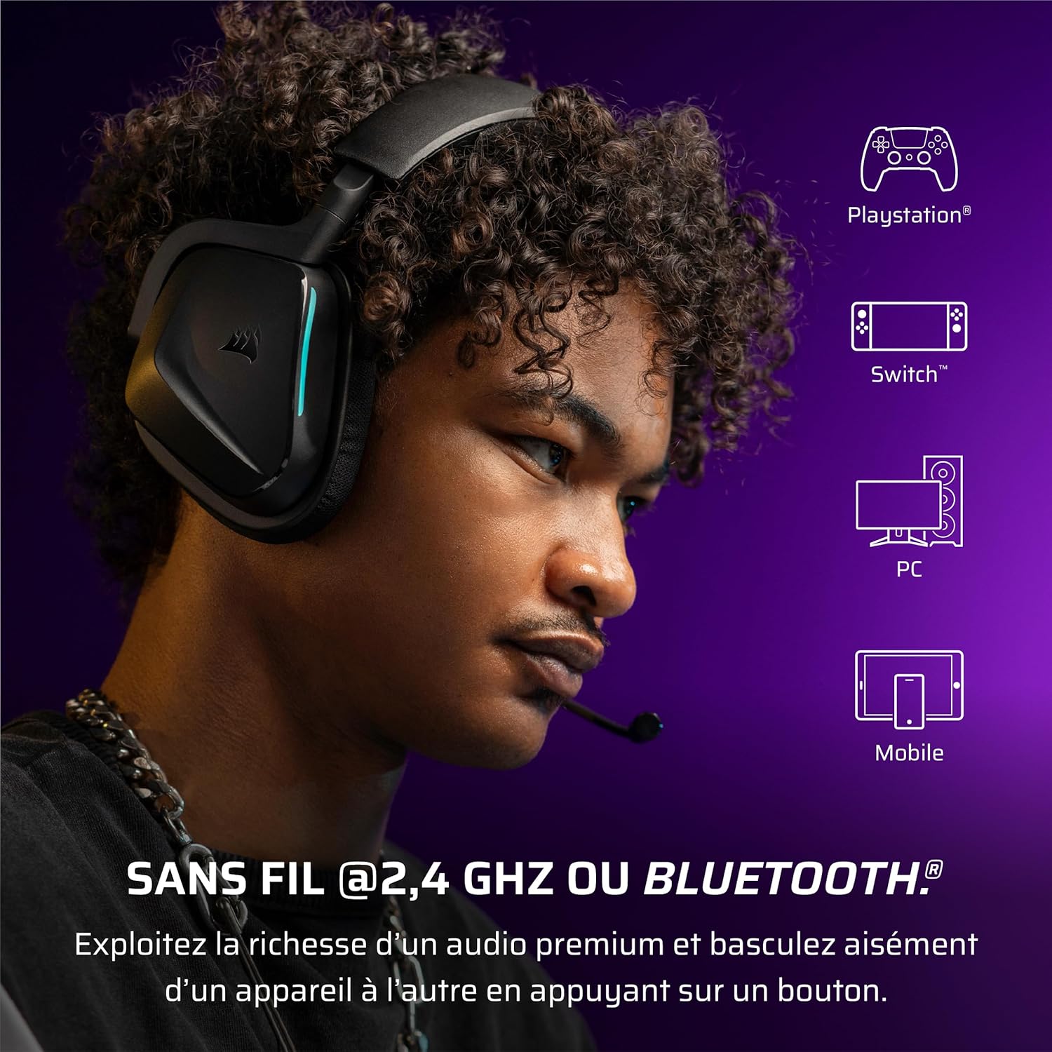Corsair Void v2  Sans Fil avec Bluetooth - image 2