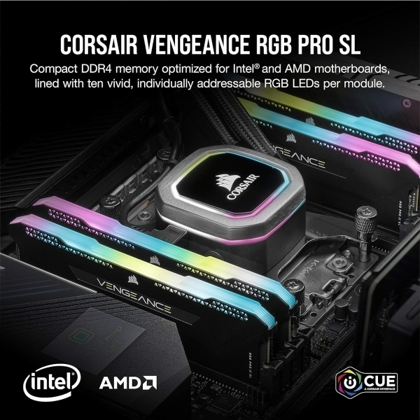 Corsair Vengeance RGB PRO SL 32GB (2x16GB) DDR4 3200MHz - image 3
