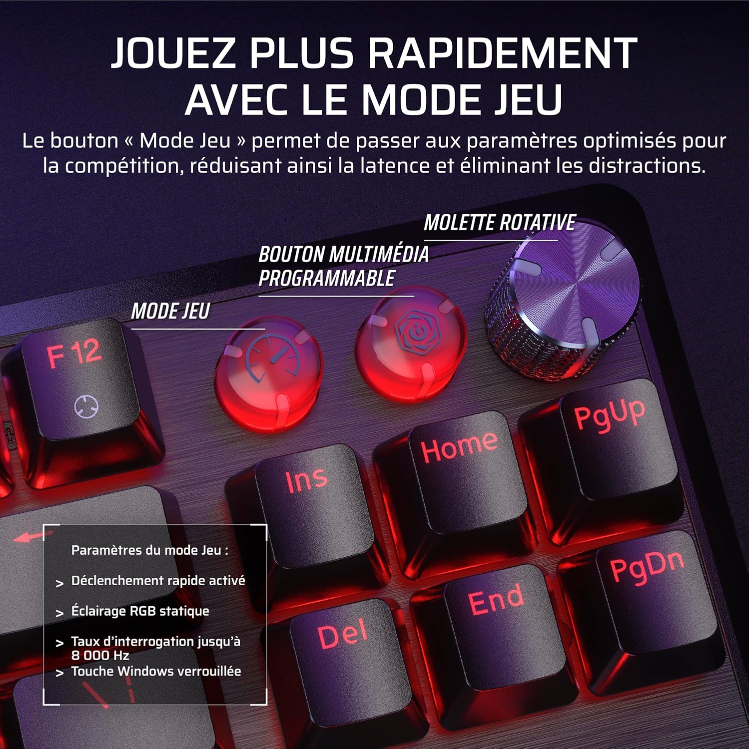 CORSAIR K70 PRO TKL RGB - Filaire Magnétique - image 4