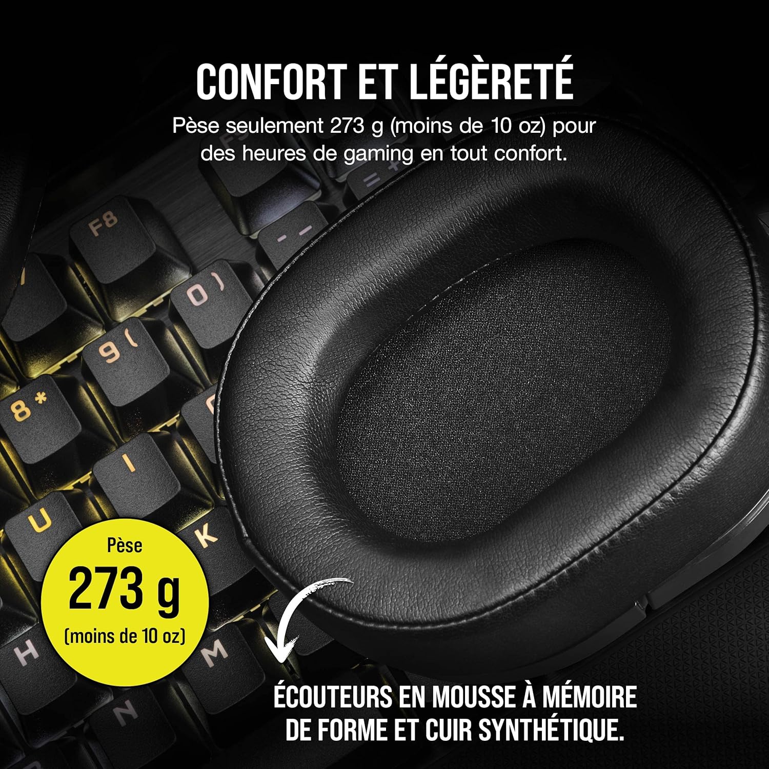 Corsair HS55 Surround Filaire - Carbone - image 4