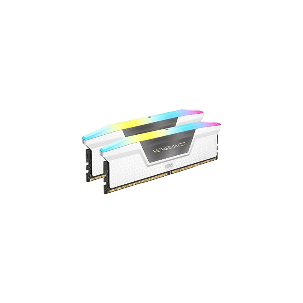 Corsair Vengeance RGB 32 Go 2 x 16 Go DDR5 6000 MHz - Blanc - image 2