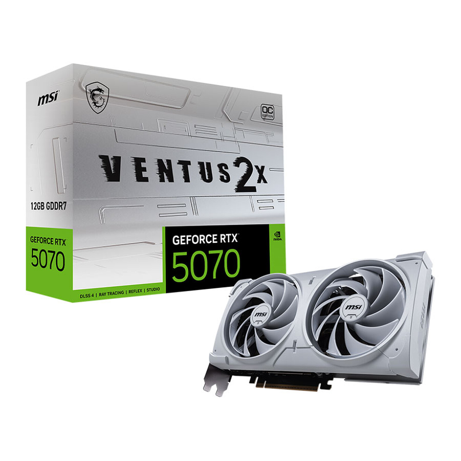 MSI RTX 5070 12G VENTUS 2X OC WHITE - image 1