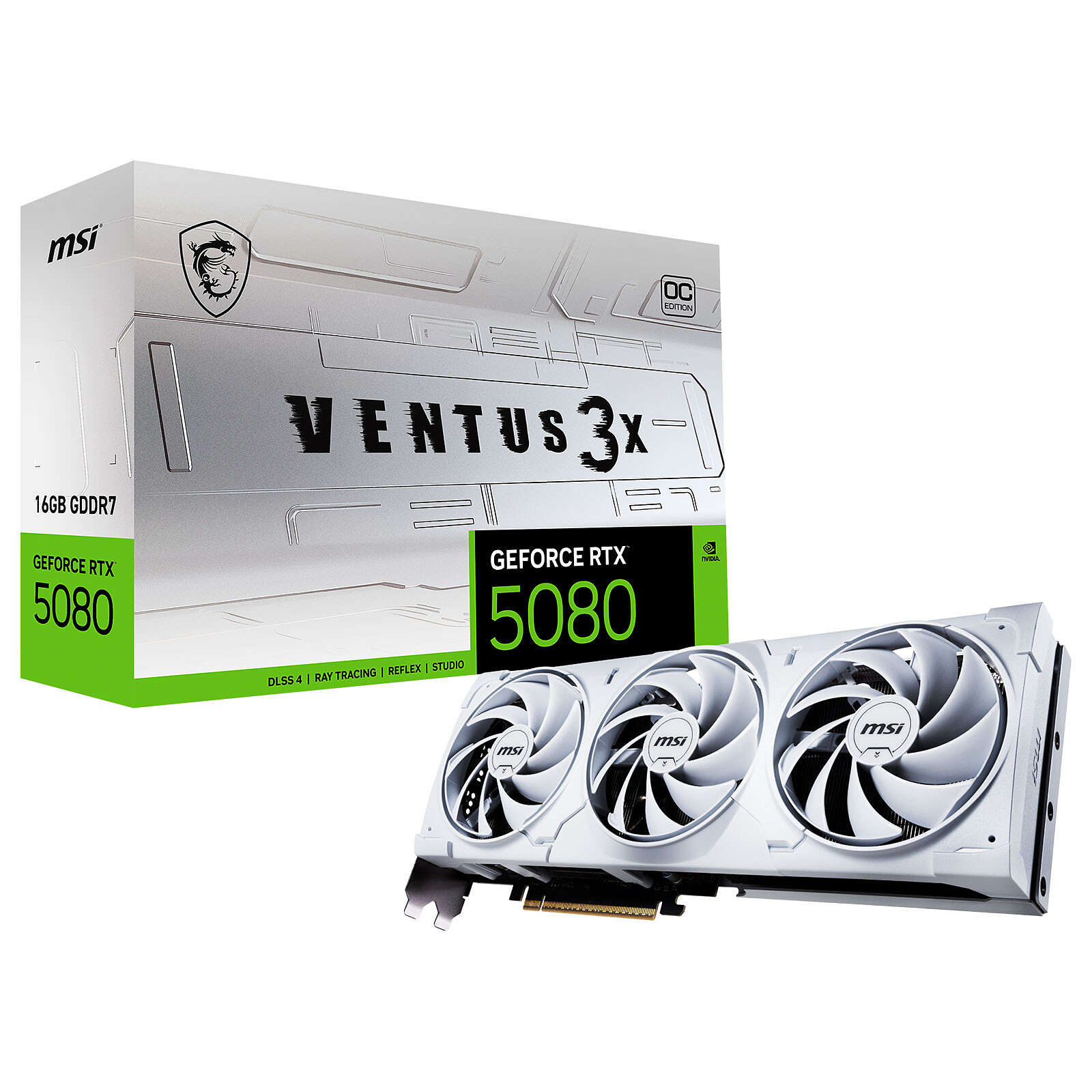 MSI RTX 5080 16G VENTUS 3X OC WHITE - image 1