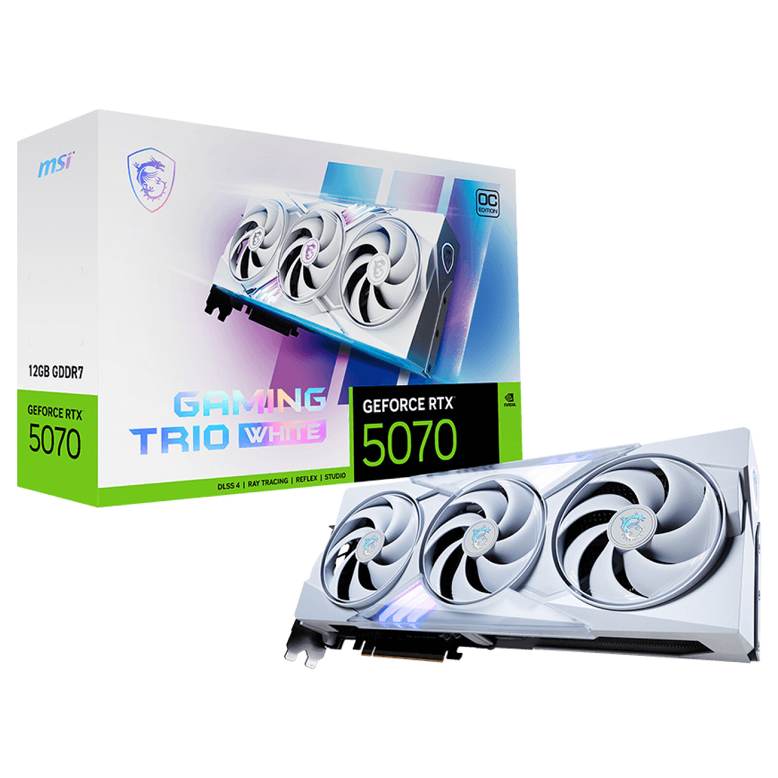MSI RTX 5070 12G GAMING TRIO OC WHITE - image 1