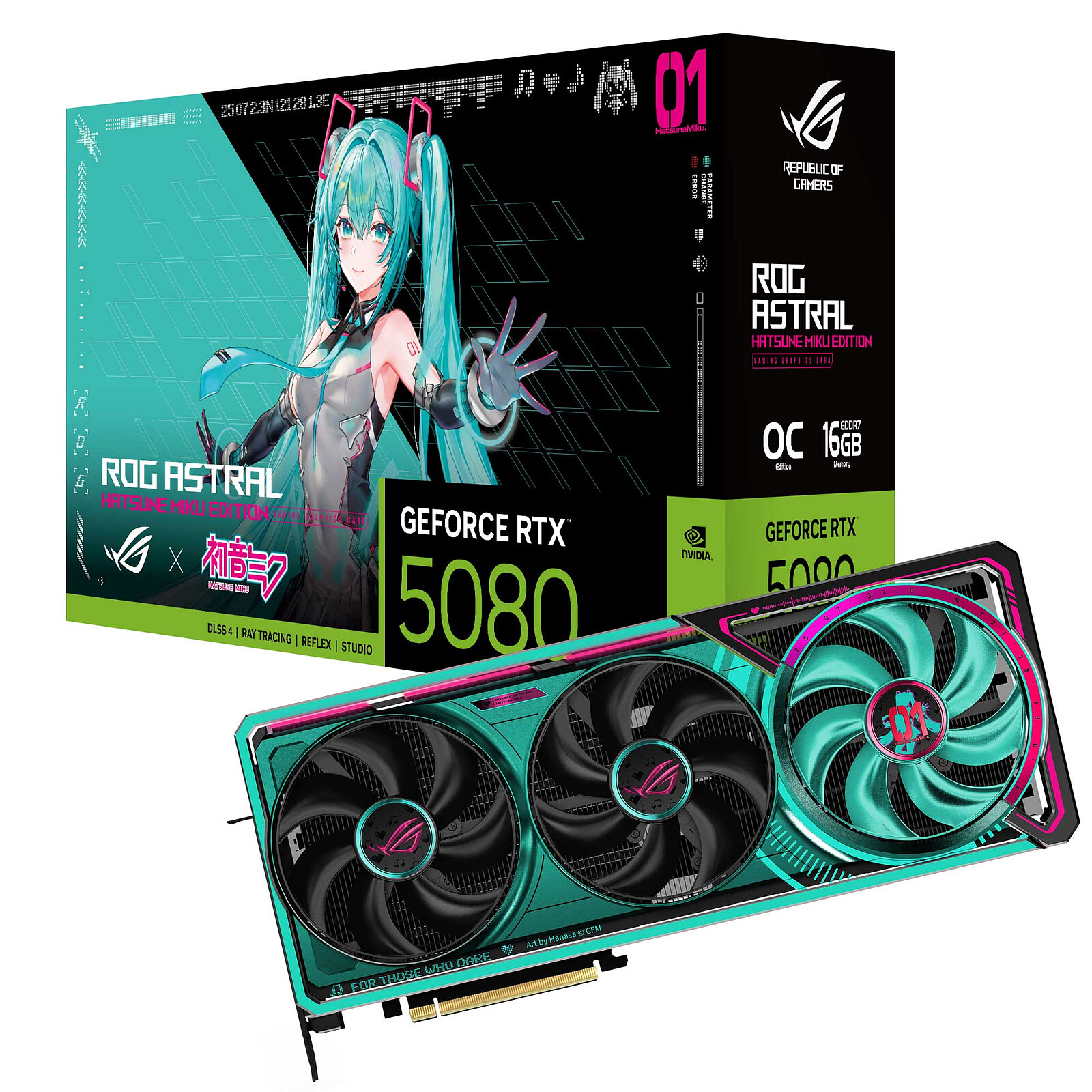 ASUS ROG ASTRAL RTX 5080 O16G MIUKU-W - image 1