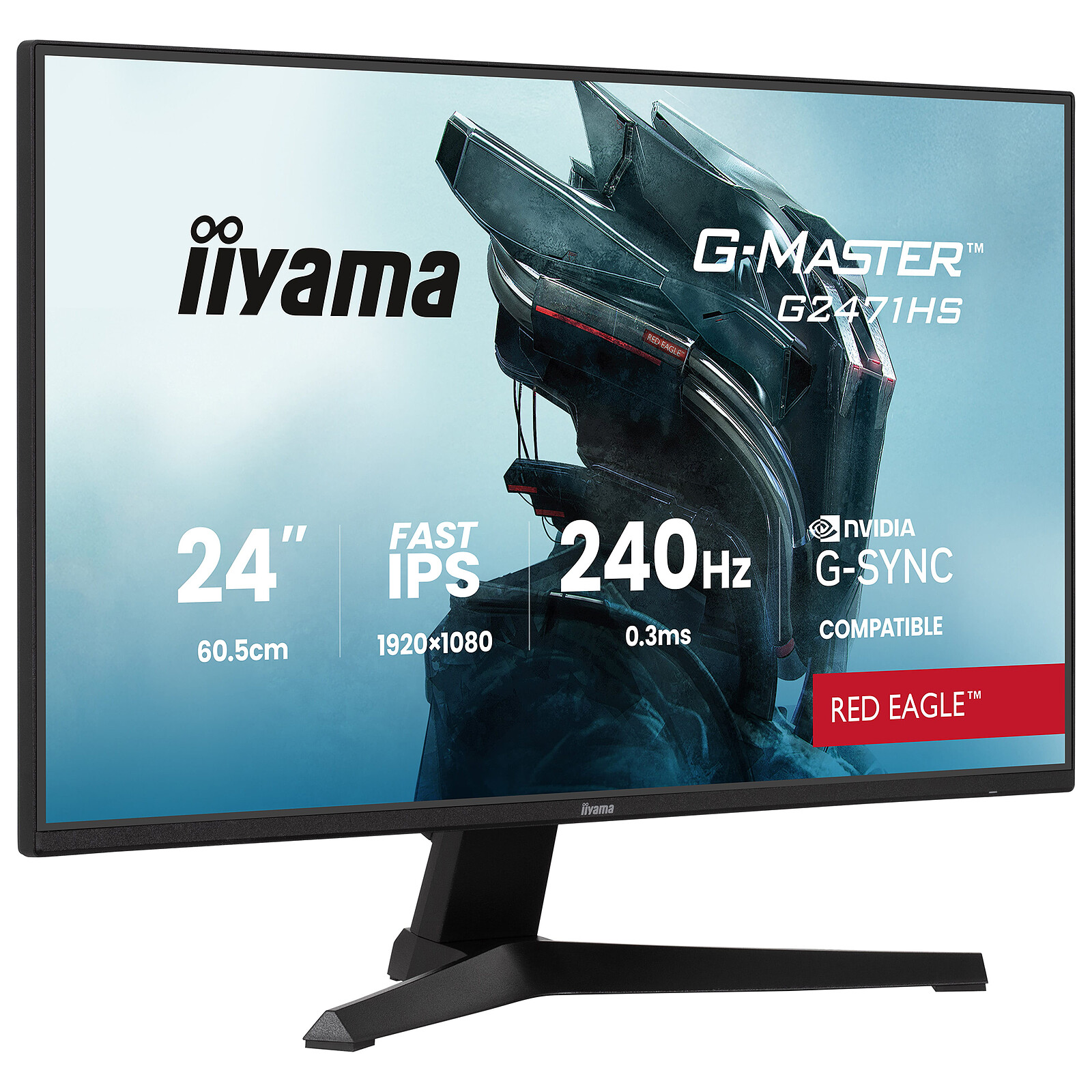 IIYAMA G2471HS-B1 Plat 24" IPS Full HD Noir 240Hz - image 4